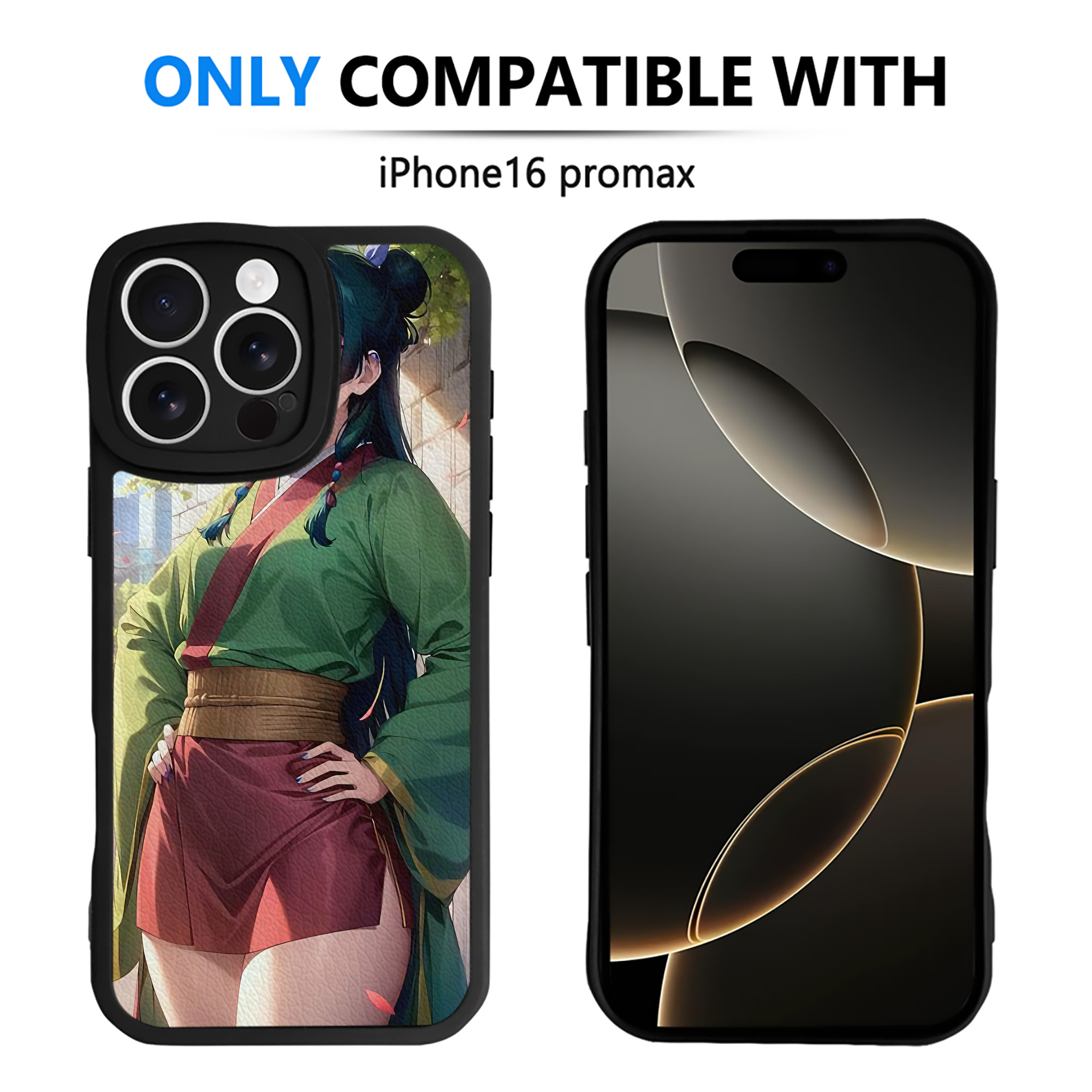 （画像用） 薬屋のひとりごと The Apothecary Diaries 【iPhone 16シリーズ対応】シリコンスマホケース（レザー調） 材質：シリコン